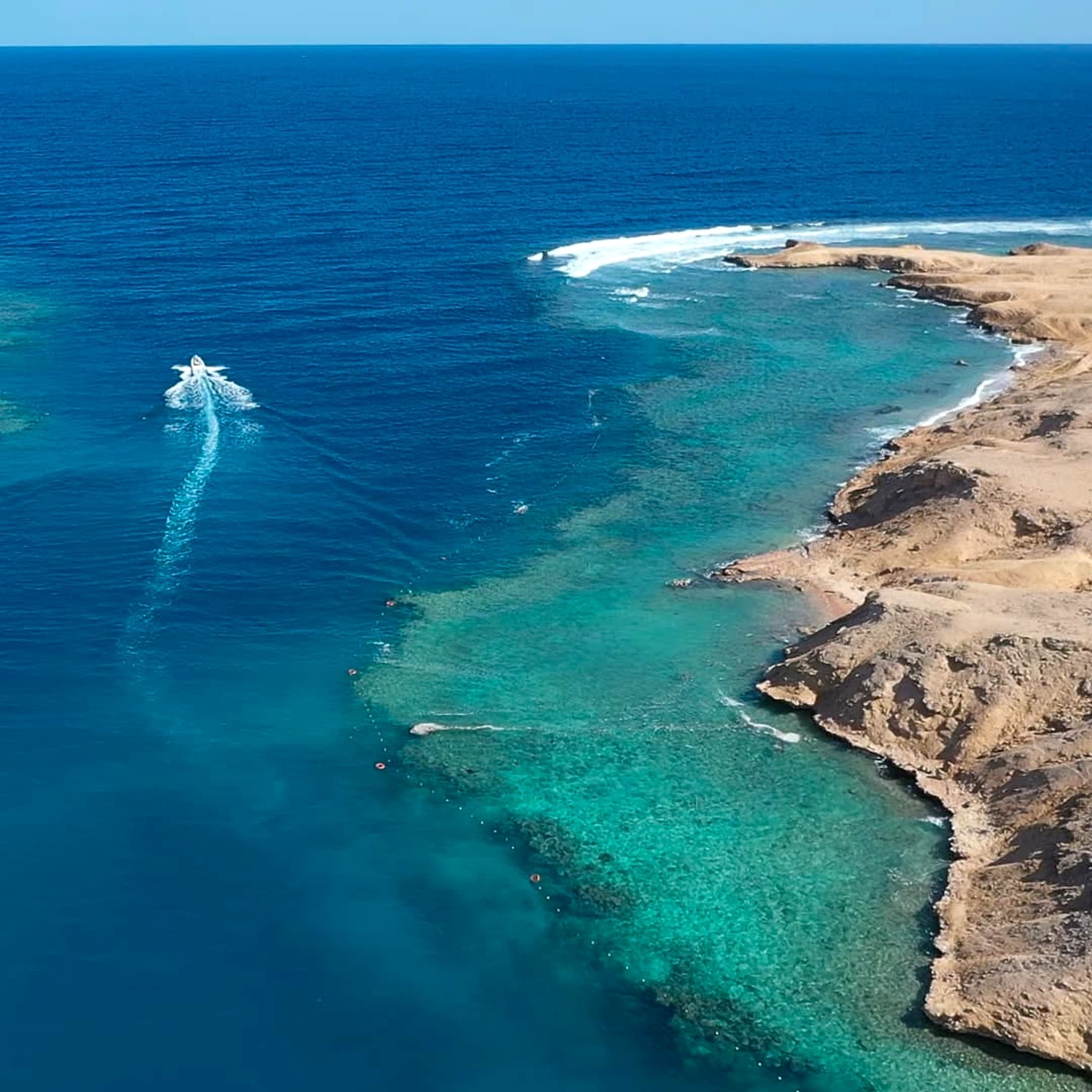 Clear Red Sea water near Siva Golden Makadi